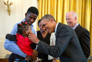 More babies. The president can’t get enough. Sept. 22, 2014White House Photo by Pete Souza